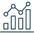 Statistical data analysis icon